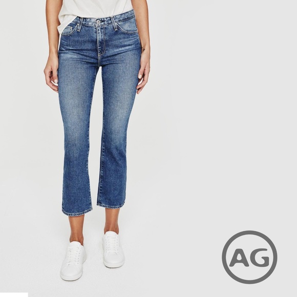 ANTHRO [AG] High Rise Flare Crop "The Jodi" Jean - Picture 1 of 16